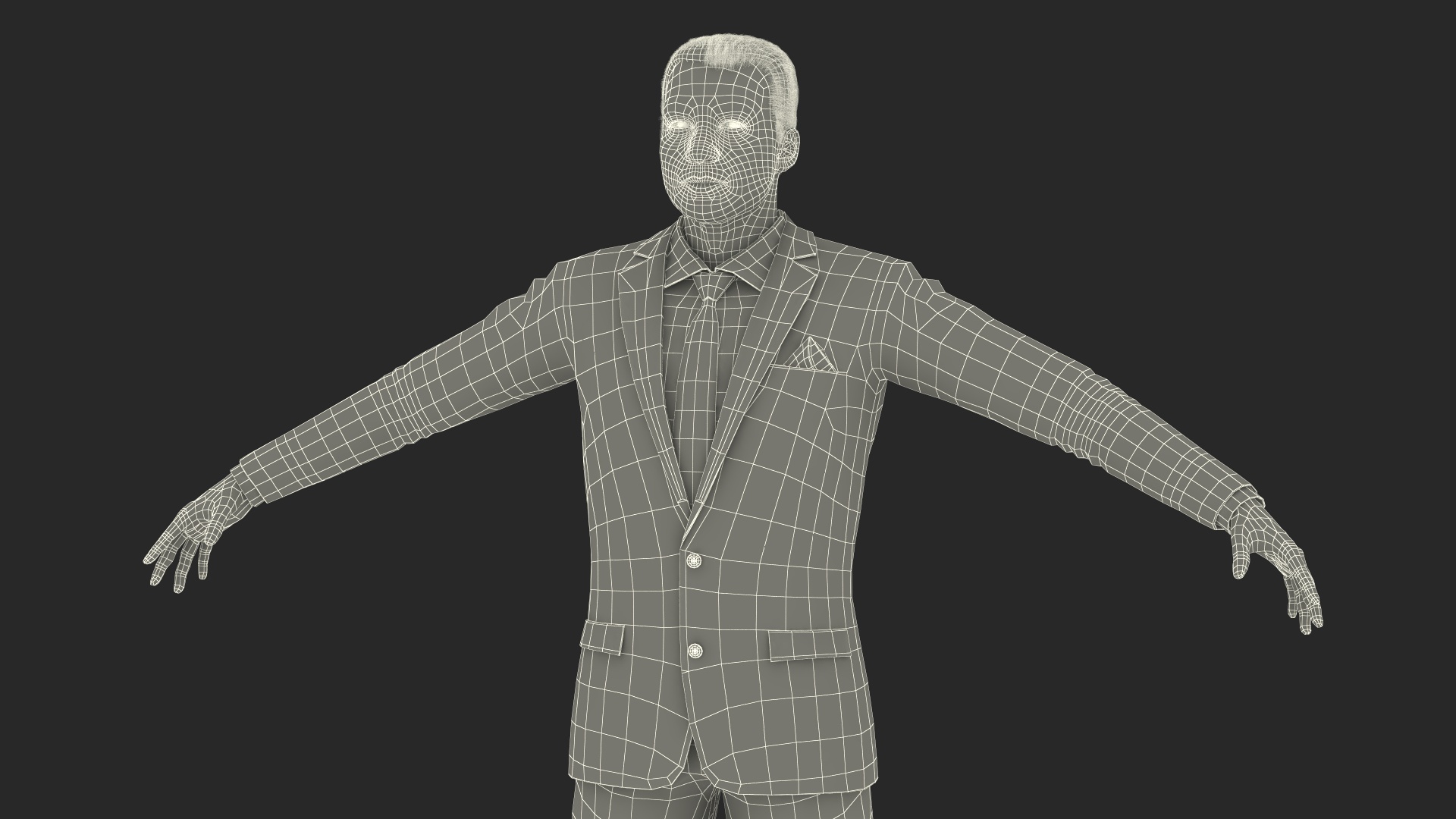3D Businessman Rigged model