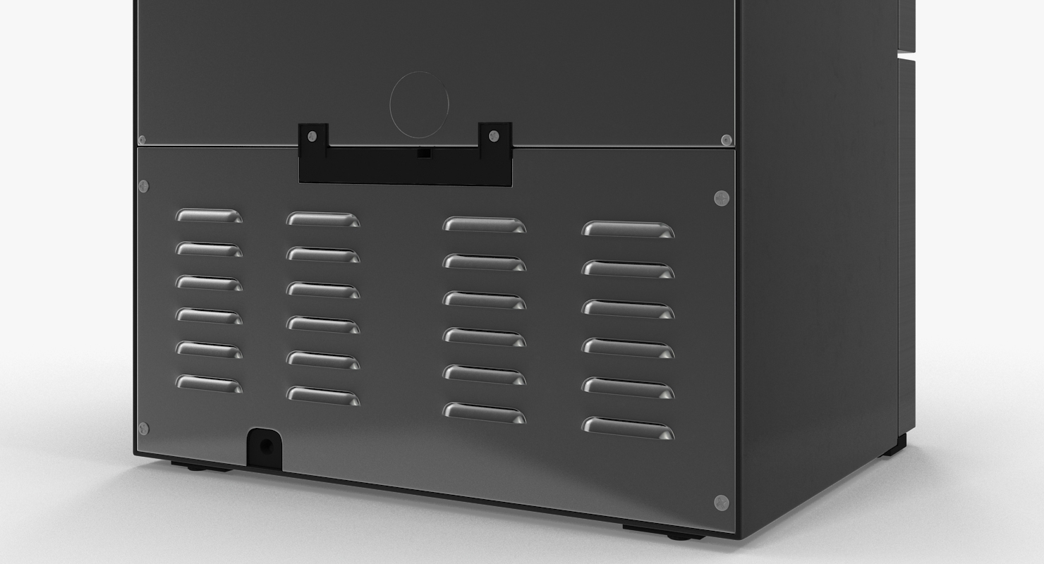 3D Samsung 4 Door Refrigerator with FlexZone Drawer model