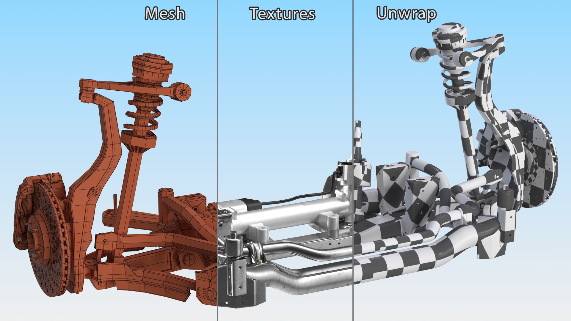 3D Car Suspension System