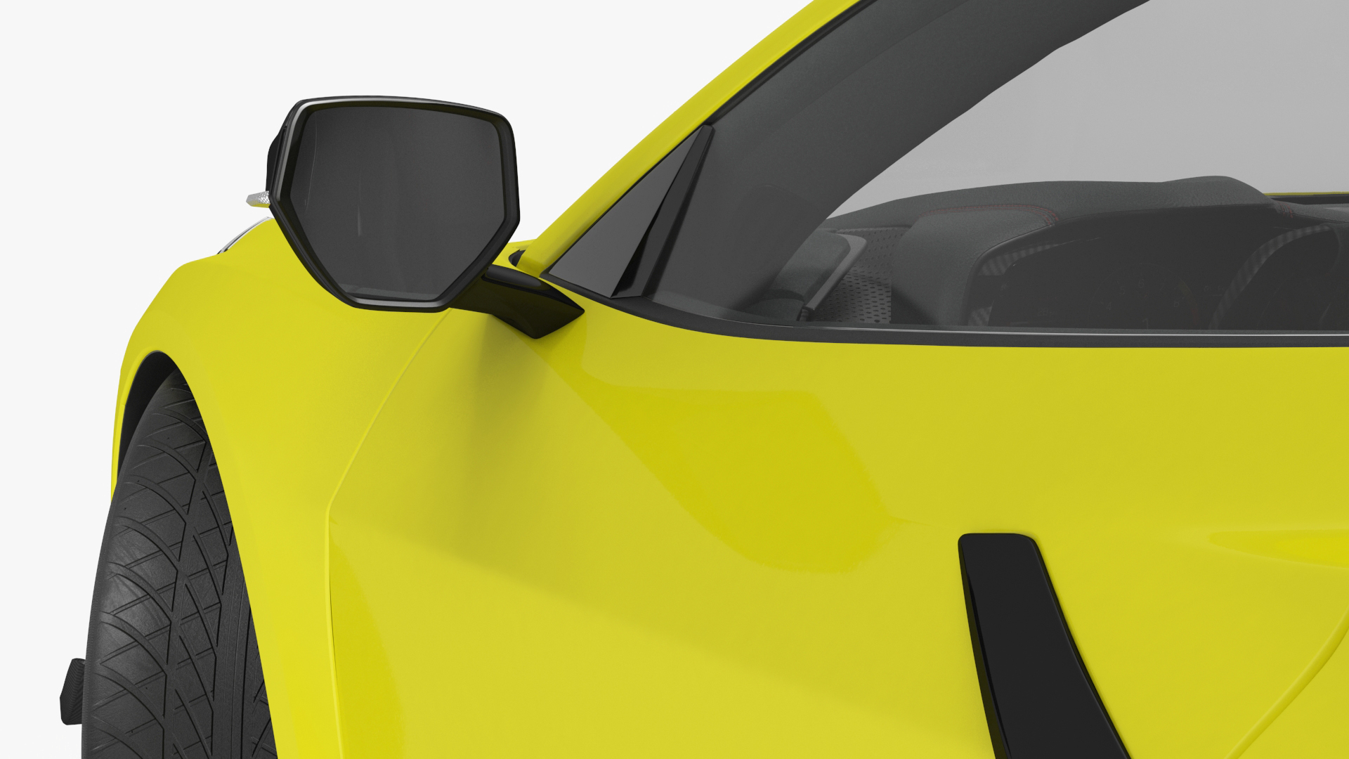 3D Yellow Chevy Corvette Z0 2023 Coupe Rigged for Maya