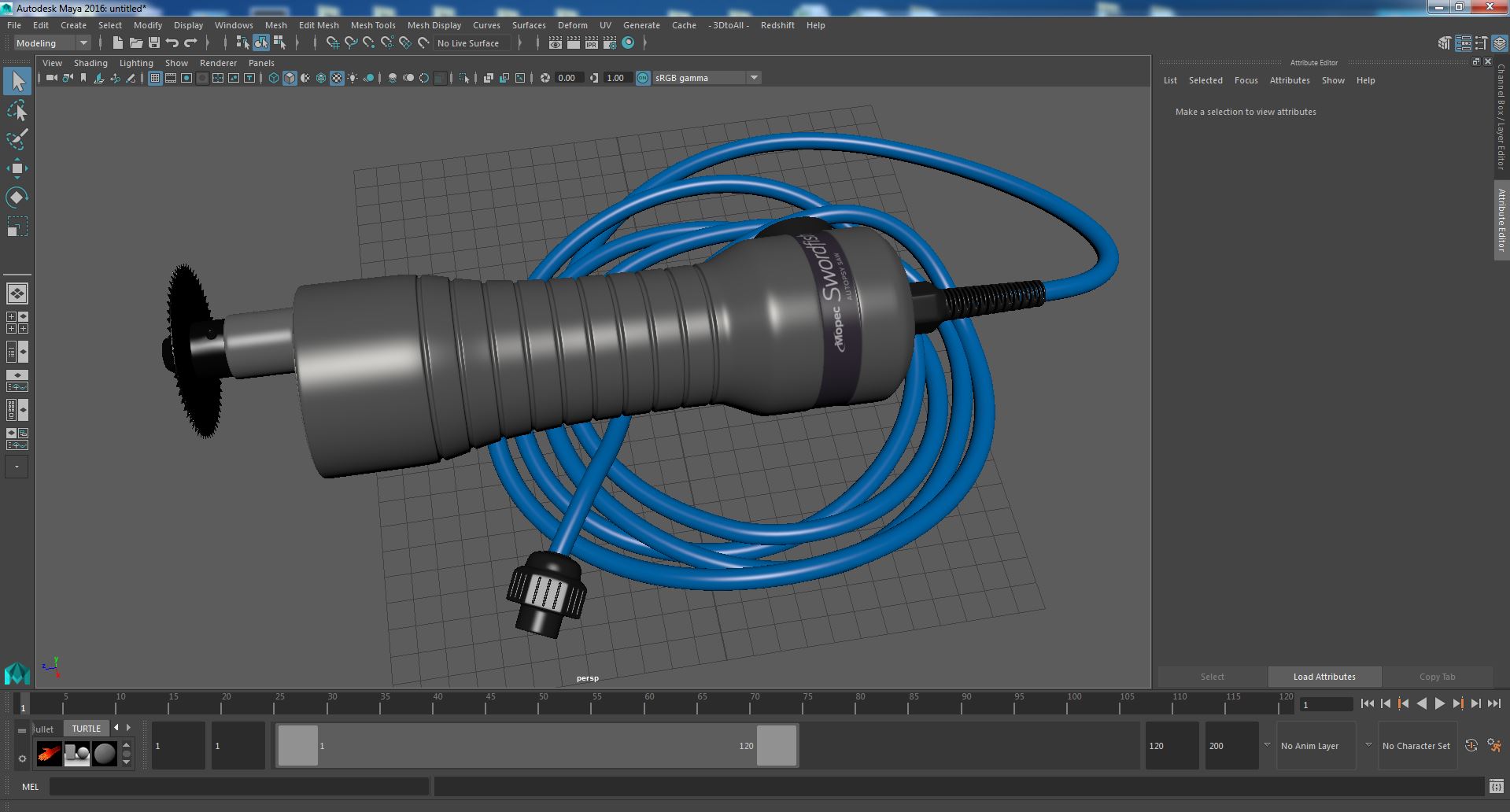 3D Mopec Swordfish Autopsy Saw BD141 model