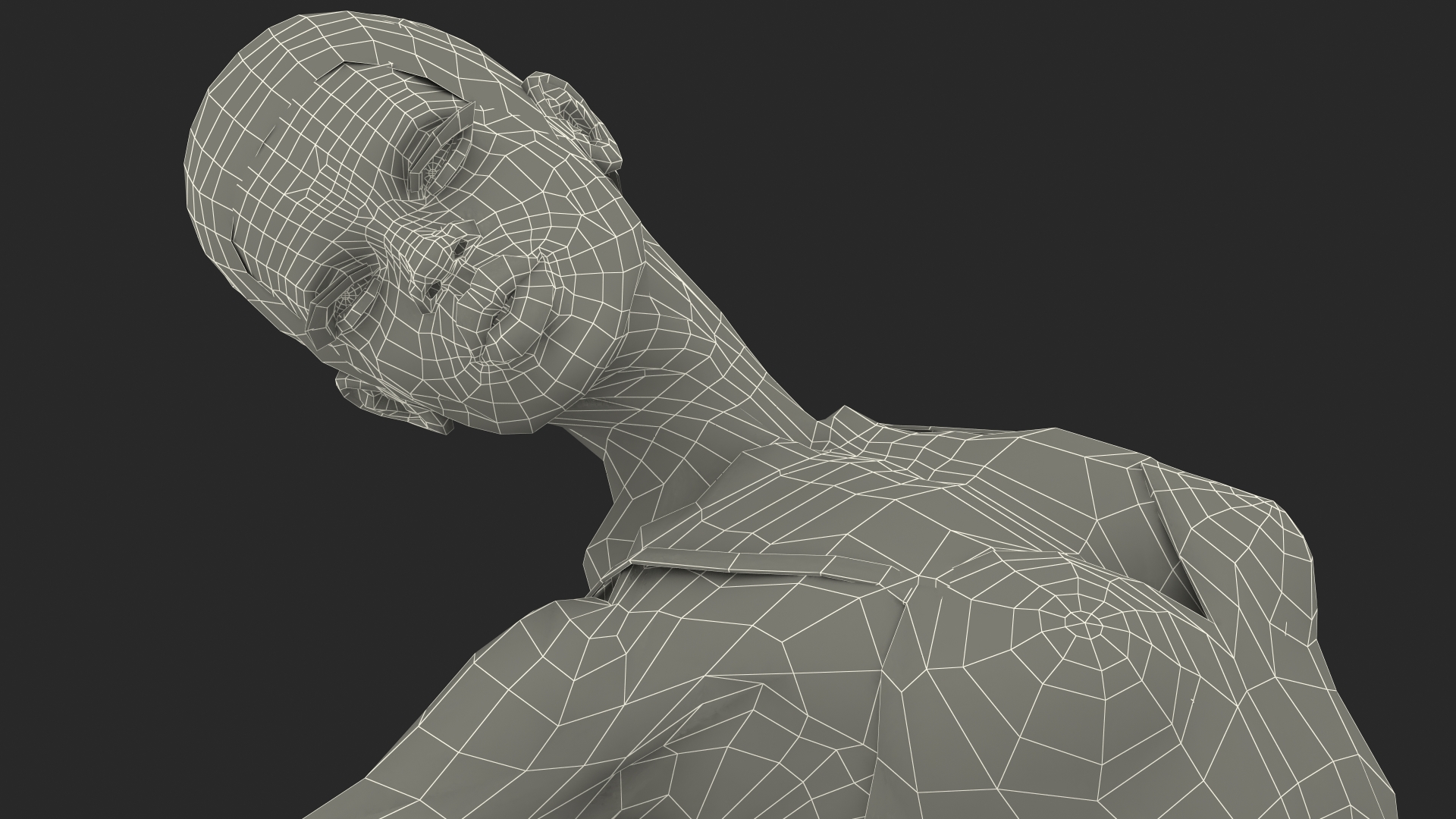 3D Dark Skinned Black Ballerina Jump Pose model