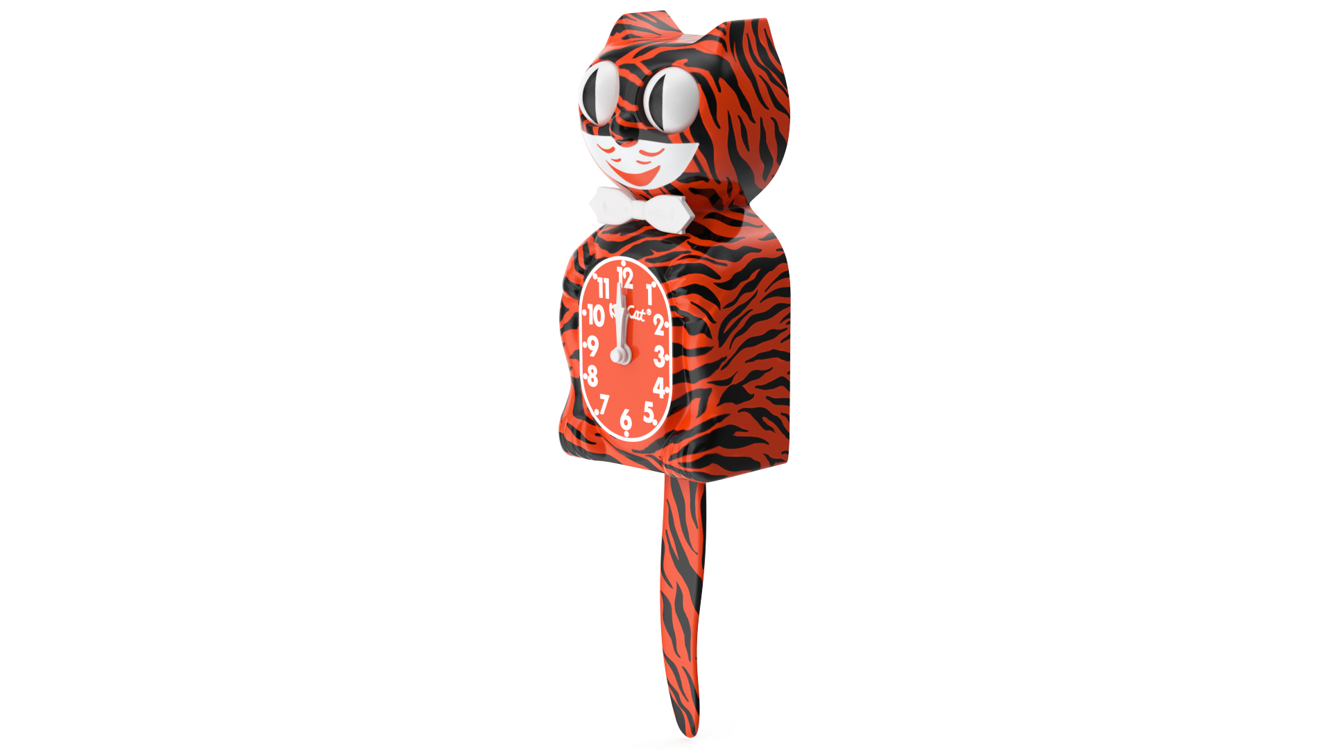 3D Bengal Tiger Kit Cat Clock Rigged model