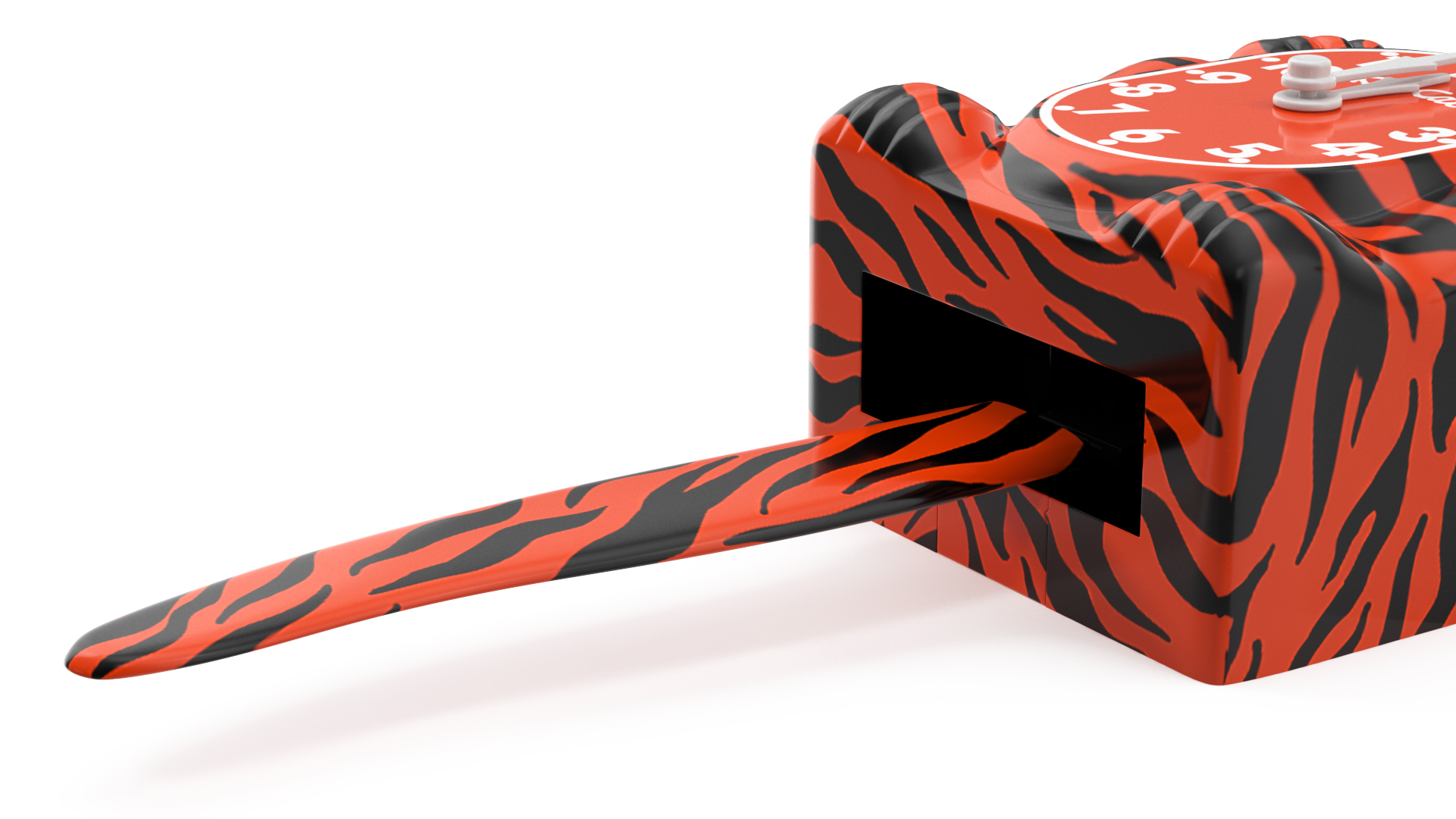 3D Bengal Tiger Kit Cat Clock Rigged model