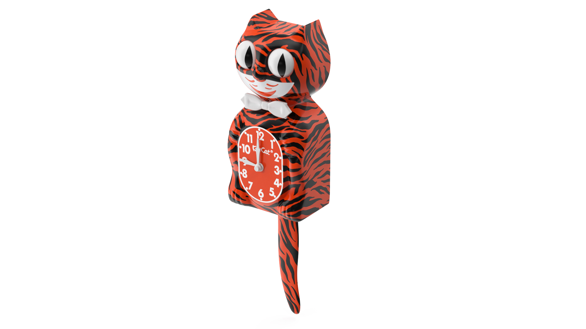 3D Bengal Tiger Kit Cat Clock Rigged model
