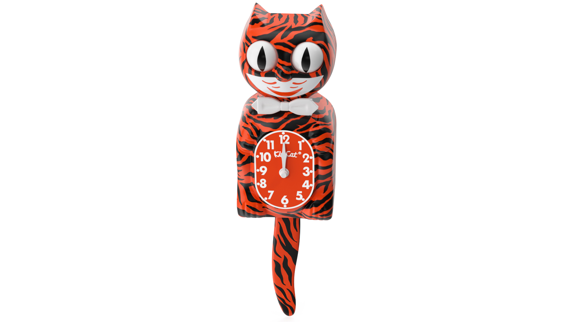 3D Bengal Tiger Kit Cat Clock Rigged model