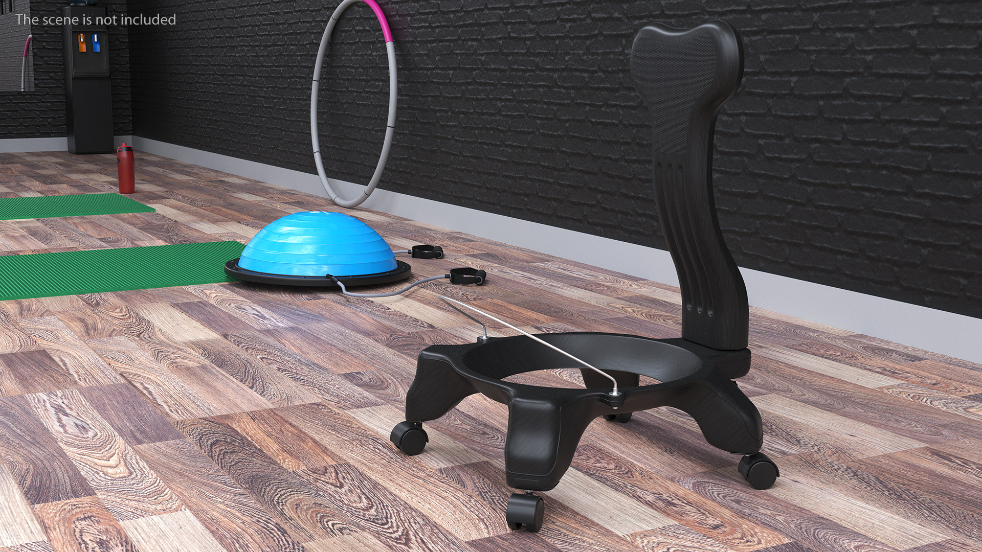 3D model Balancing Fitness Chair Black Empty