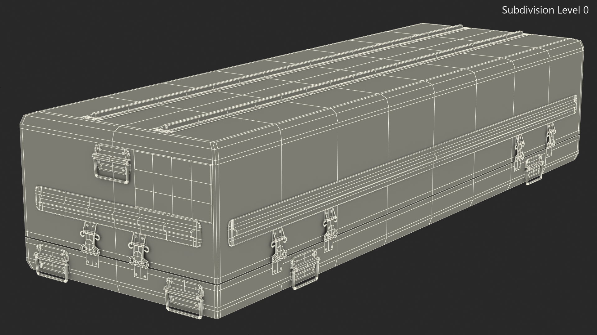 3D Military Funeral Casket model