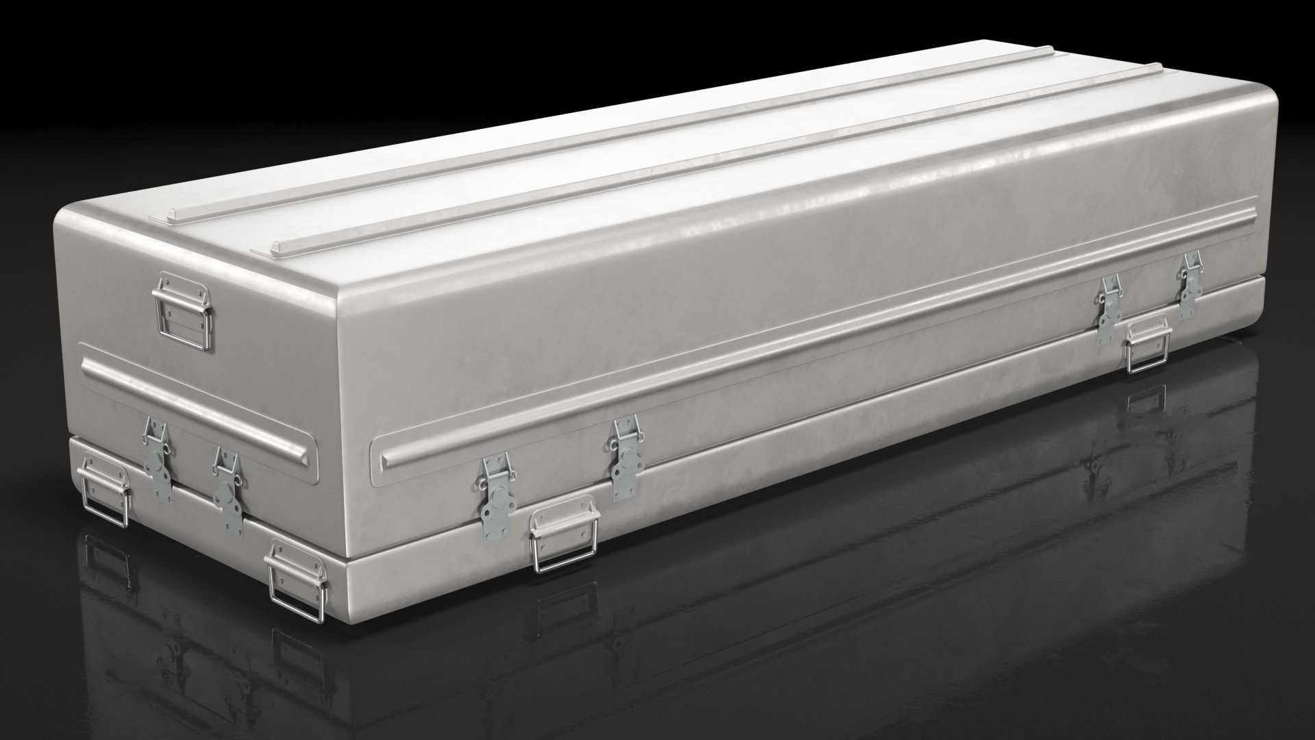 3D Military Funeral Casket model