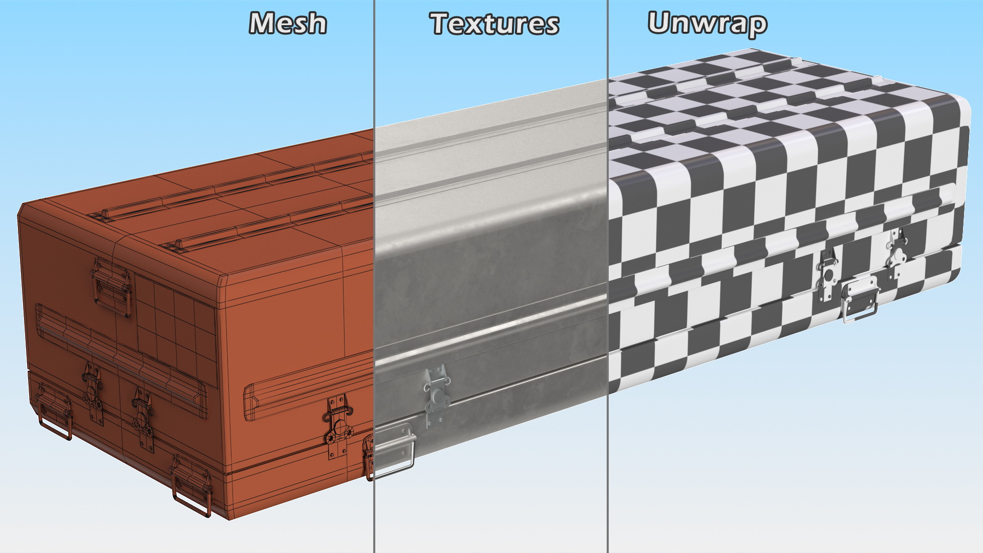 3D Military Funeral Casket model