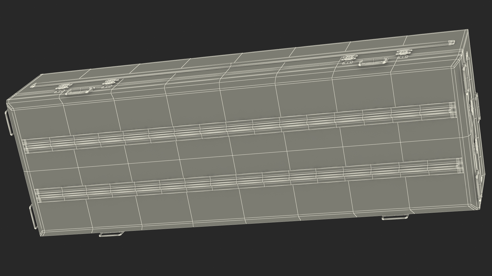 3D Military Funeral Casket model