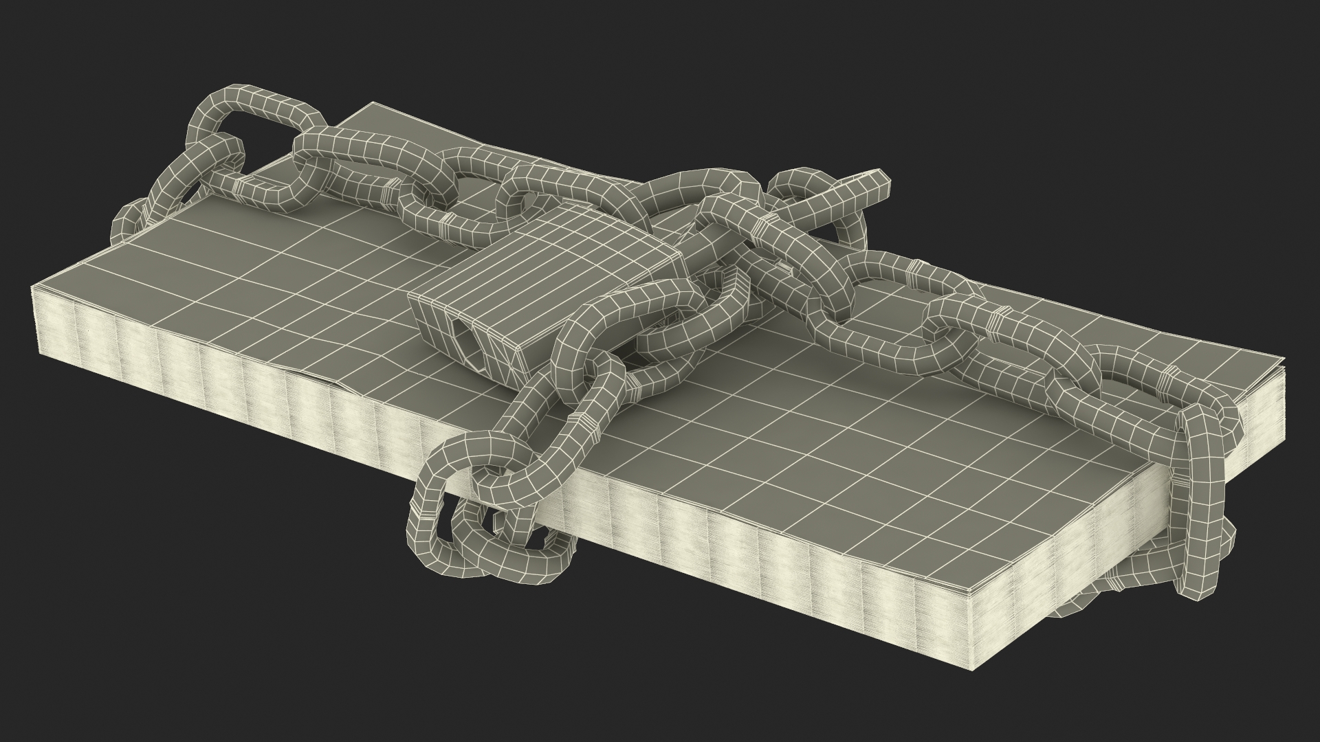 Wad of Won in Chain 3D model