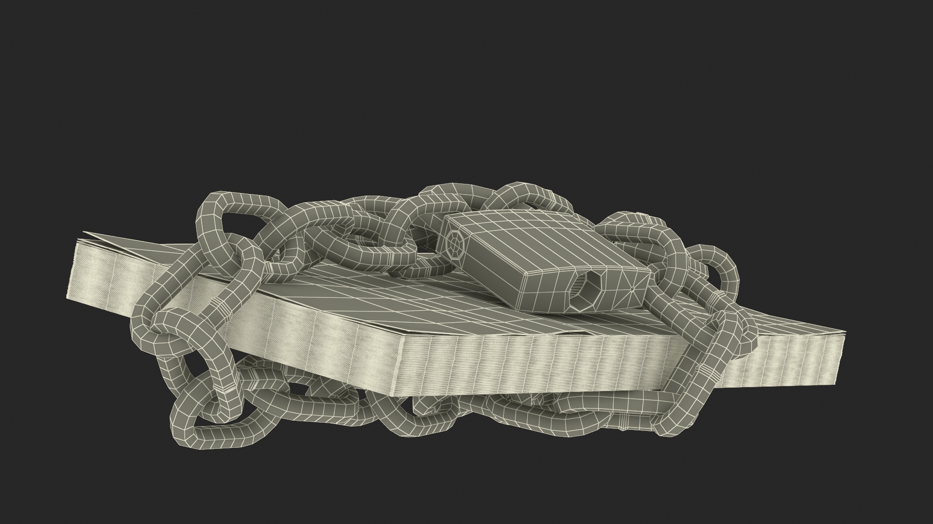 Wad of Won in Chain 3D model