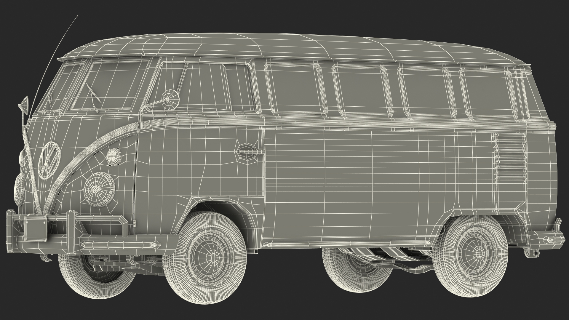 3D Volkswagen Type 2 Exterior Only