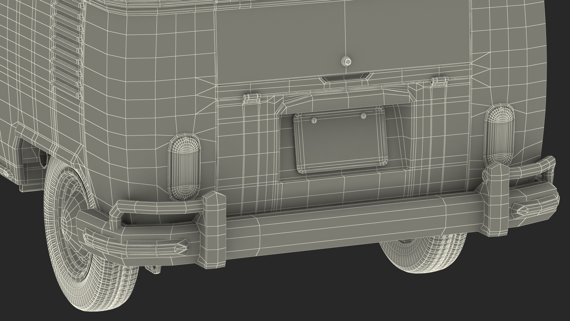 3D Volkswagen Type 2 Exterior Only