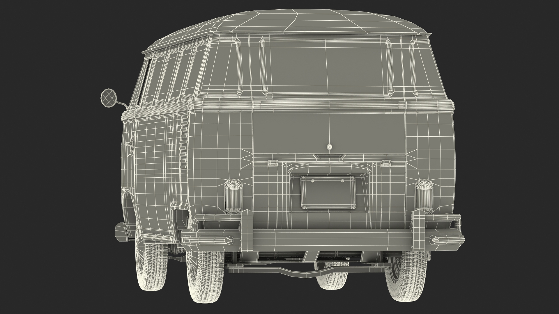 3D Volkswagen Type 2 Exterior Only