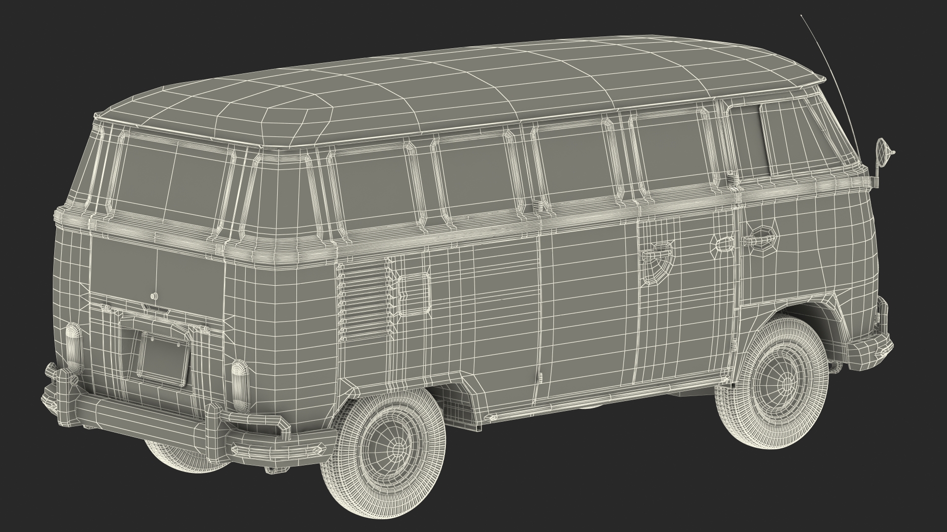 3D Volkswagen Type 2 Exterior Only