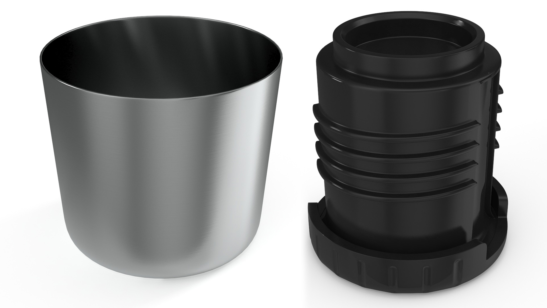 Stanley Classic Flask Black Open 3D