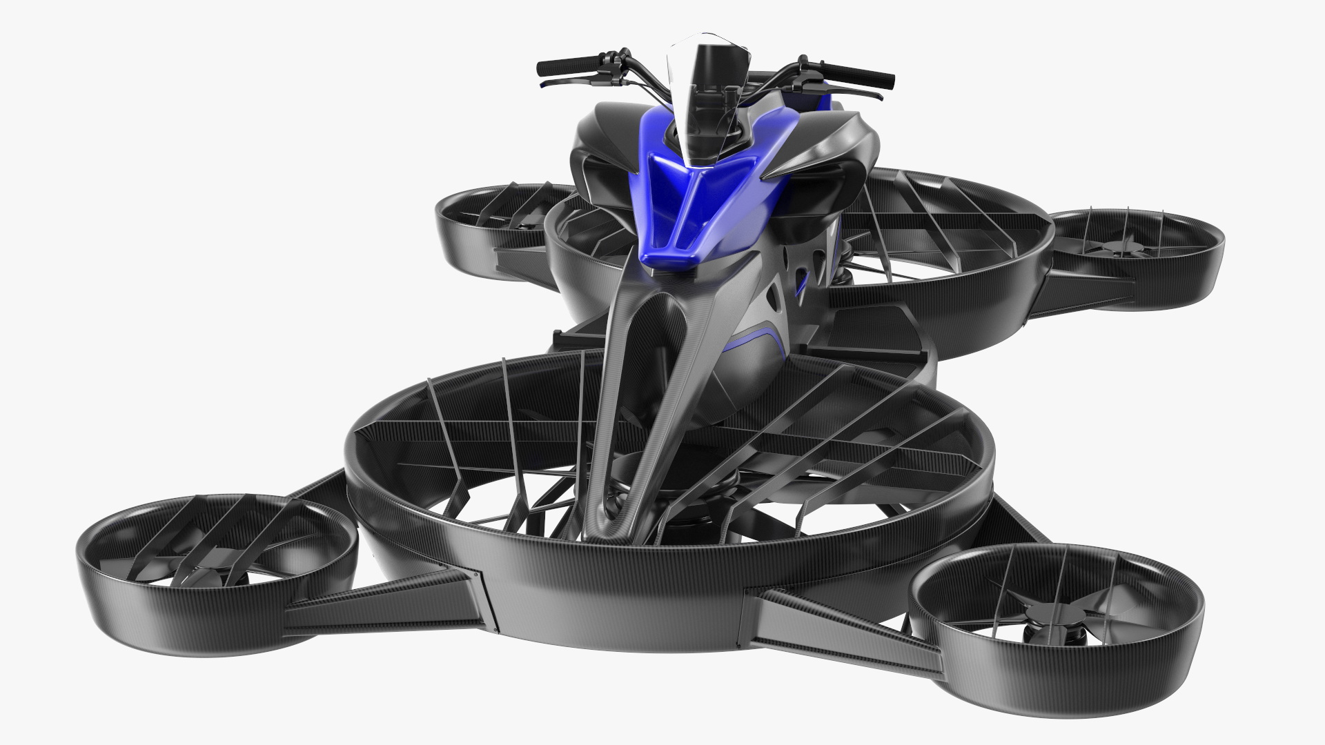 3D Blue Hoverbike XTURISMO model
