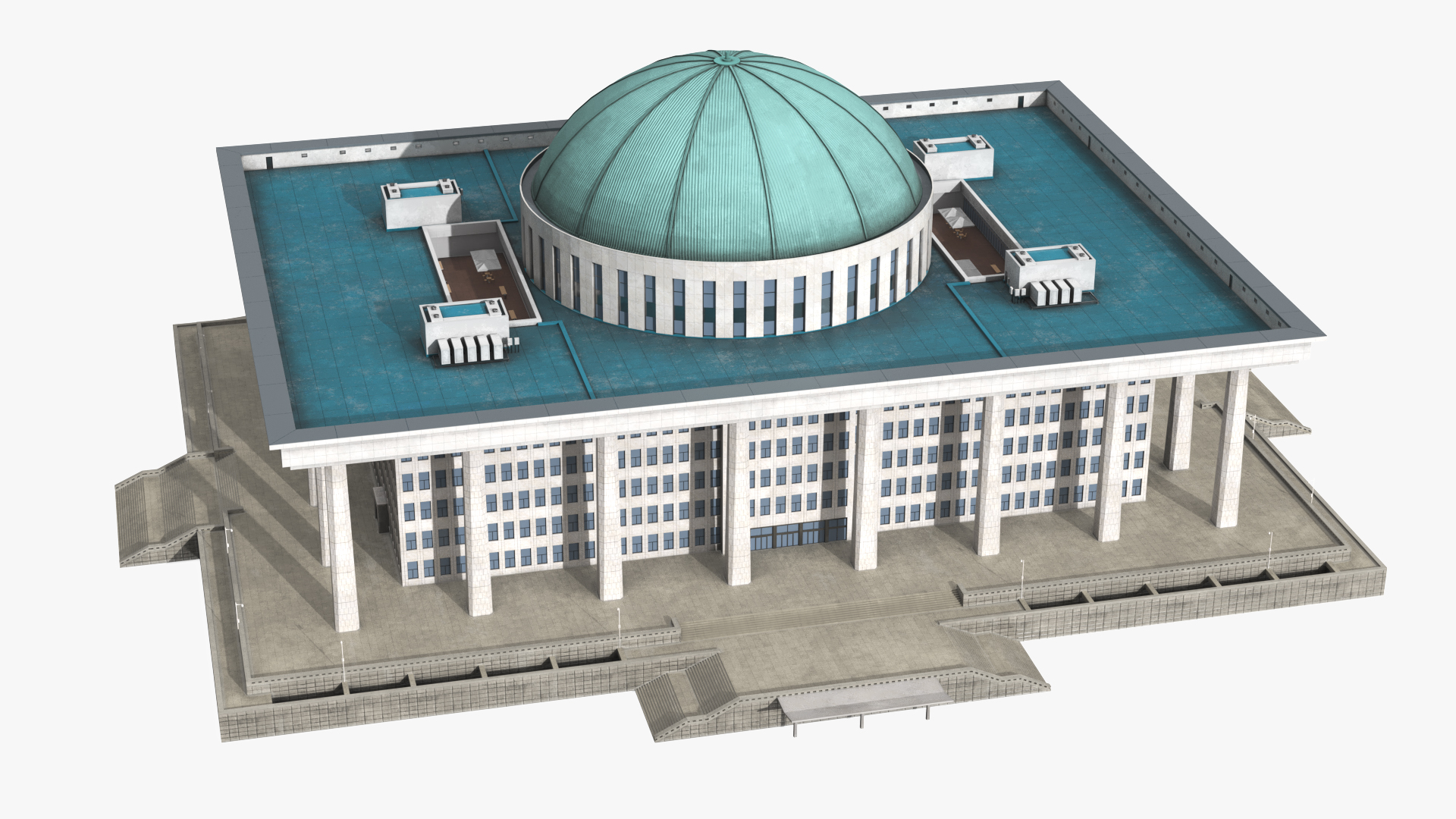 Seoul Korean National Assembly Building Capitol - view 3
