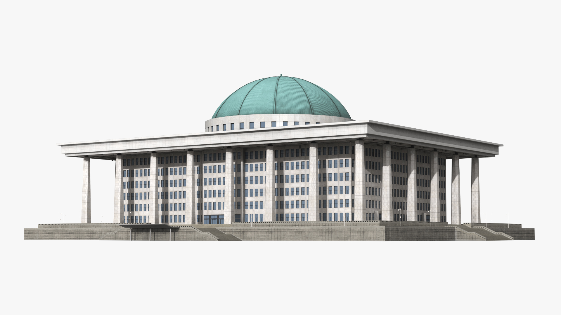 Seoul Korean National Assembly Building Capitol - view 2