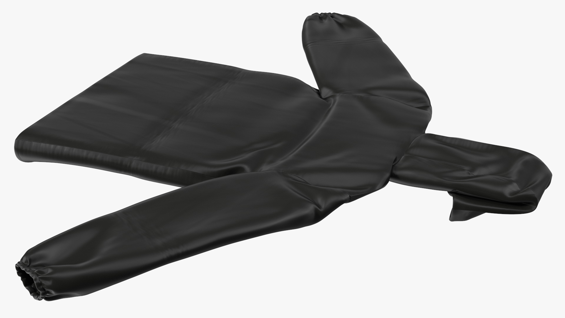 3D John Deere Black Rain Jacket model
