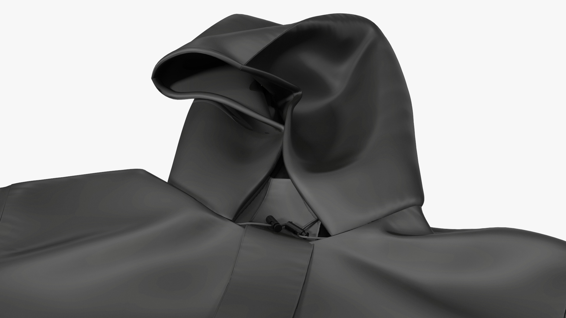3D John Deere Black Rain Jacket model