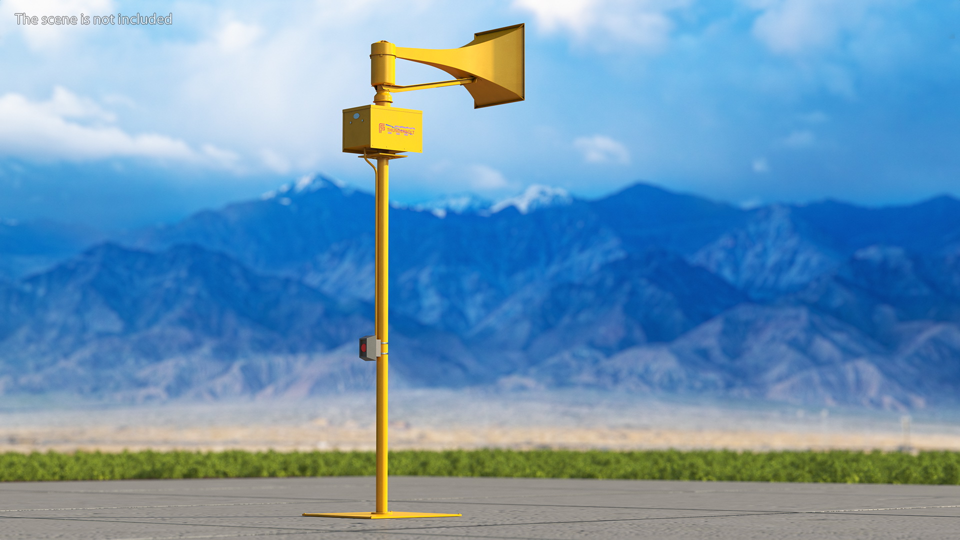 3D model Tornado Siren Orange