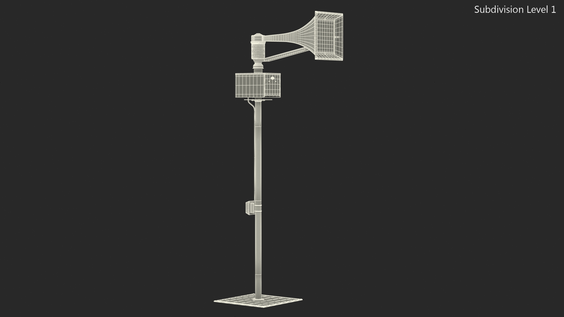 3D model Tornado Siren Orange