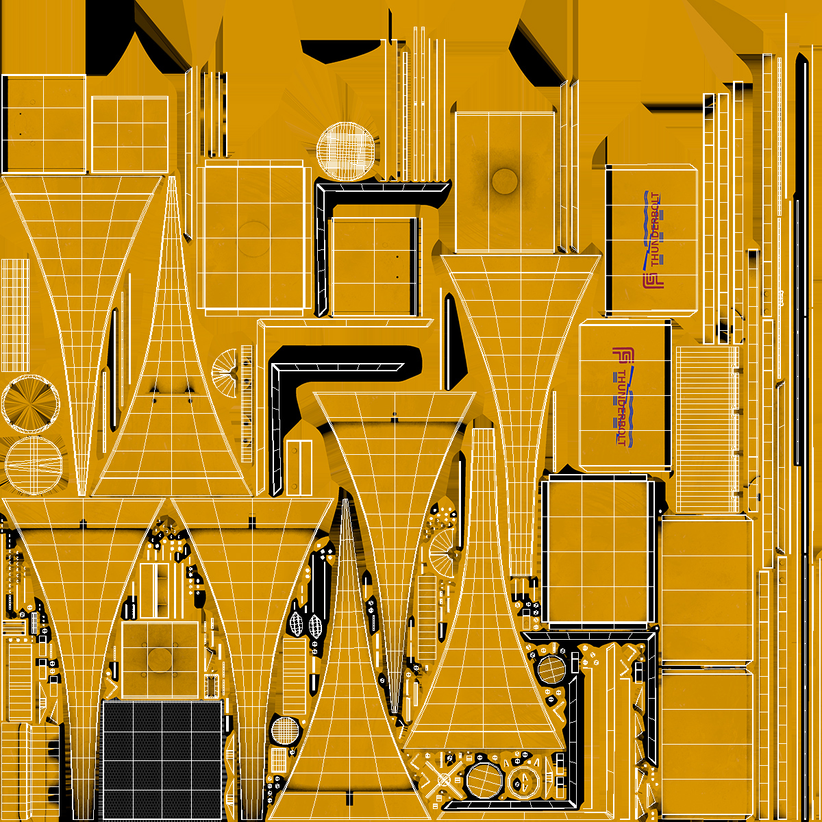 3D model Tornado Siren Orange