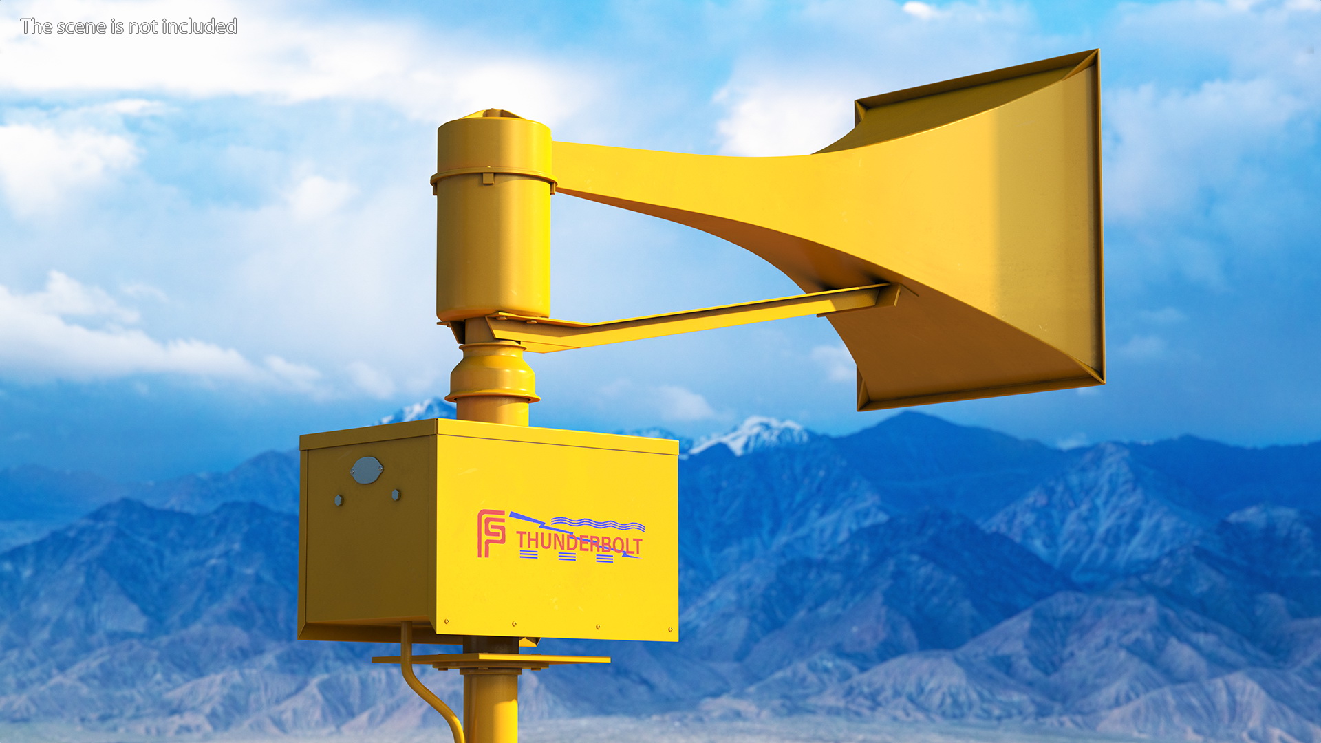 3D model Tornado Siren Orange