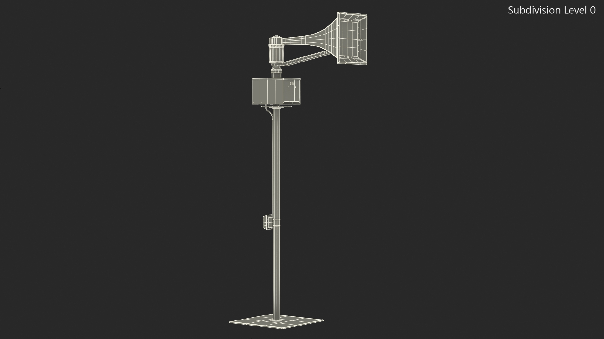 3D model Tornado Siren Orange