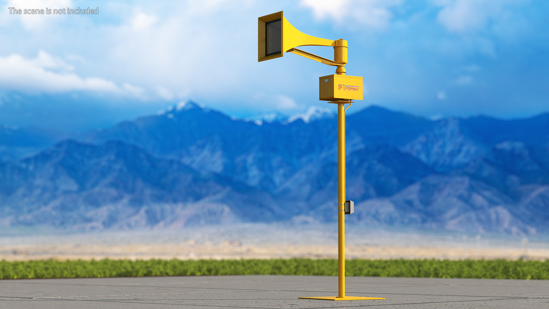 3D model Tornado Siren Orange