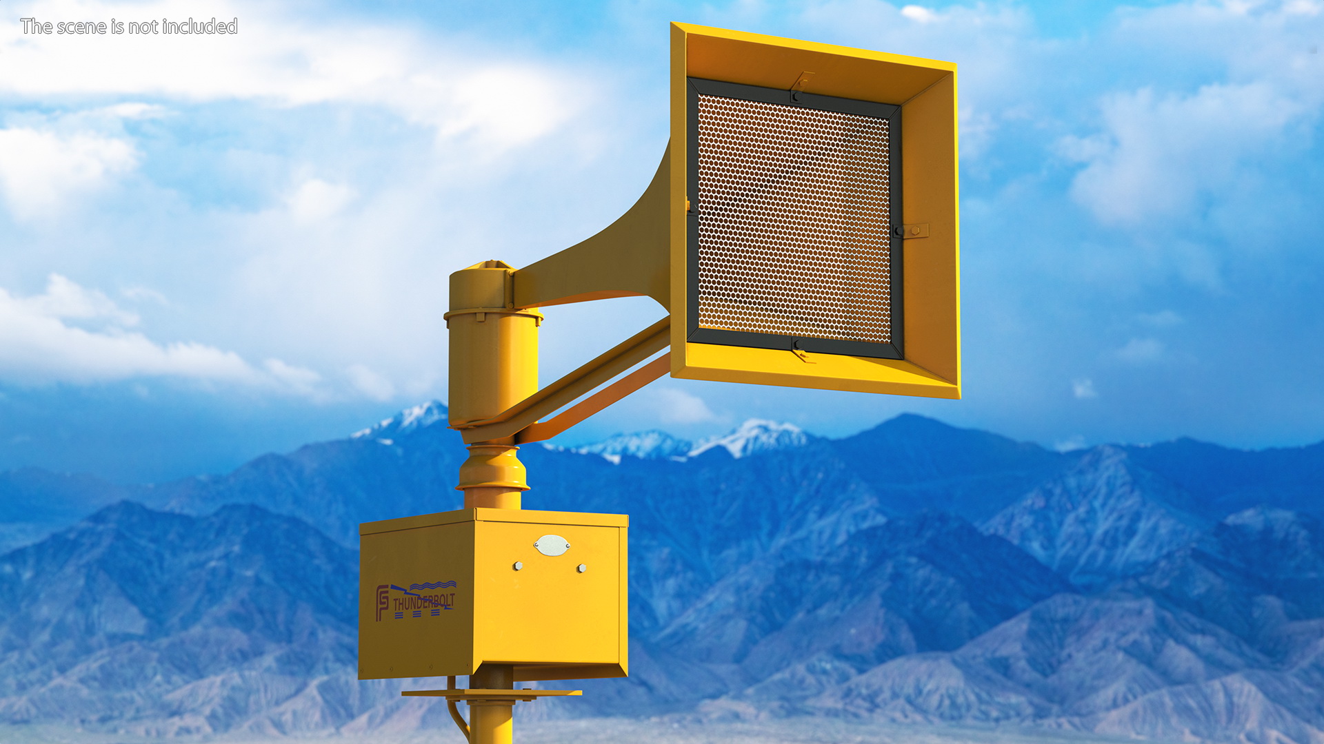 3D model Tornado Siren Orange