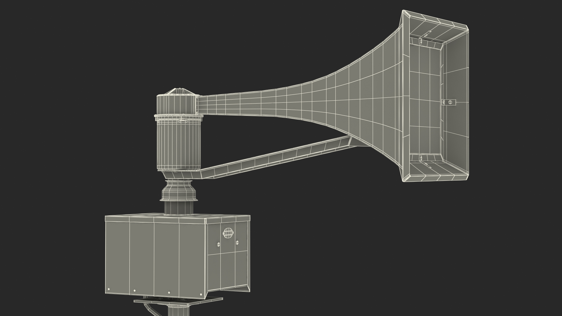 3D model Tornado Siren Orange