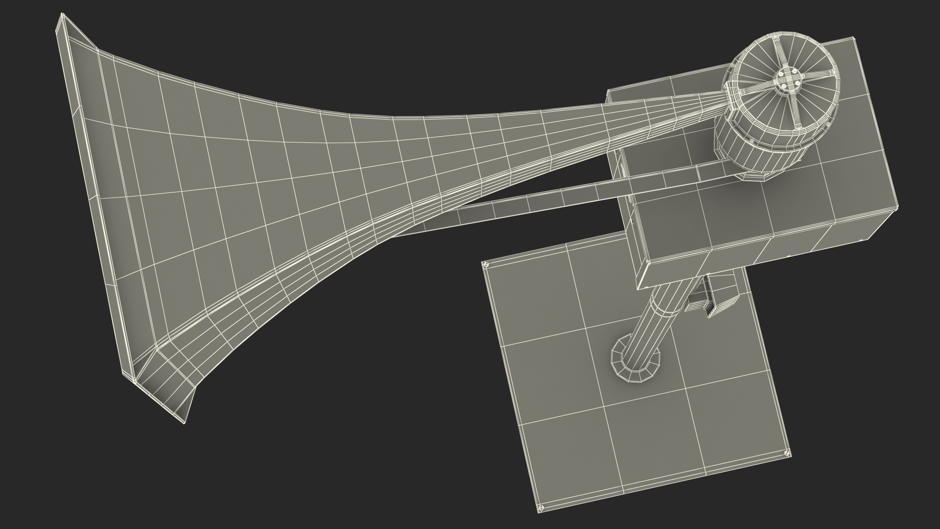 3D model Tornado Siren Orange