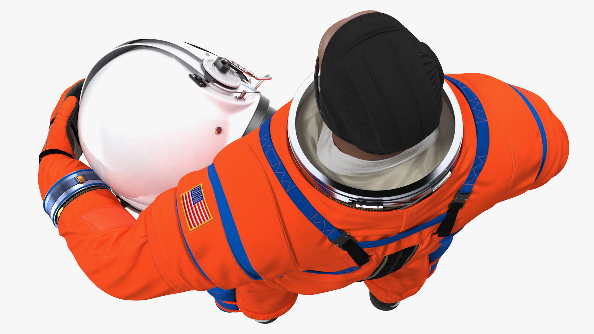Astronaut Wearing ACES Suit 3D