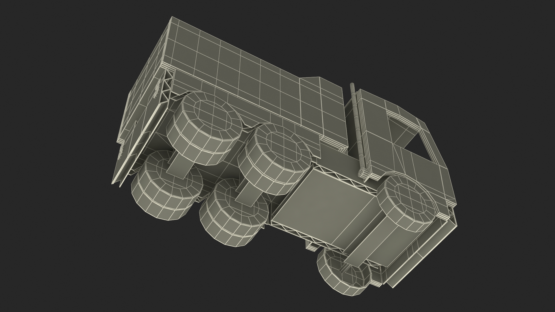 Cardboard Toy Dump Truck 3D model
