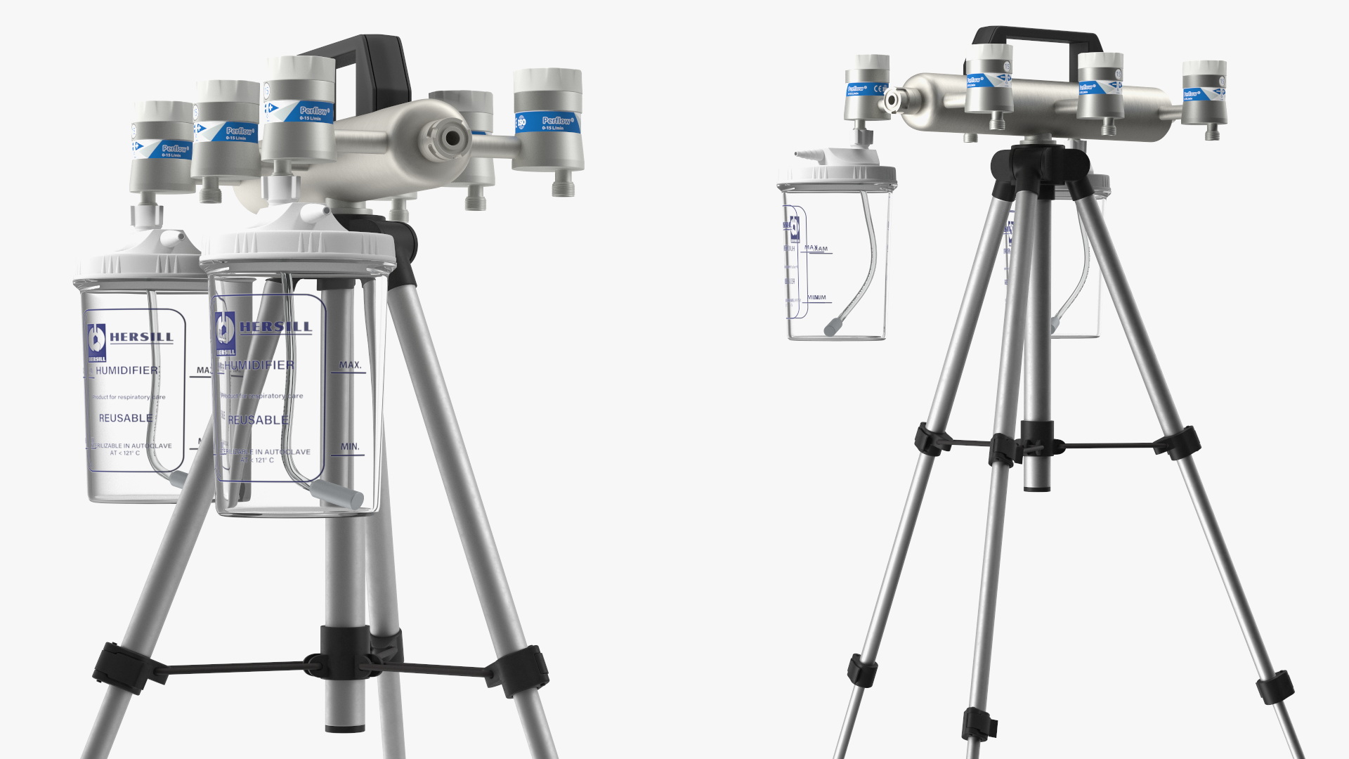 Oxygen Portable System for 6 Patients 3D