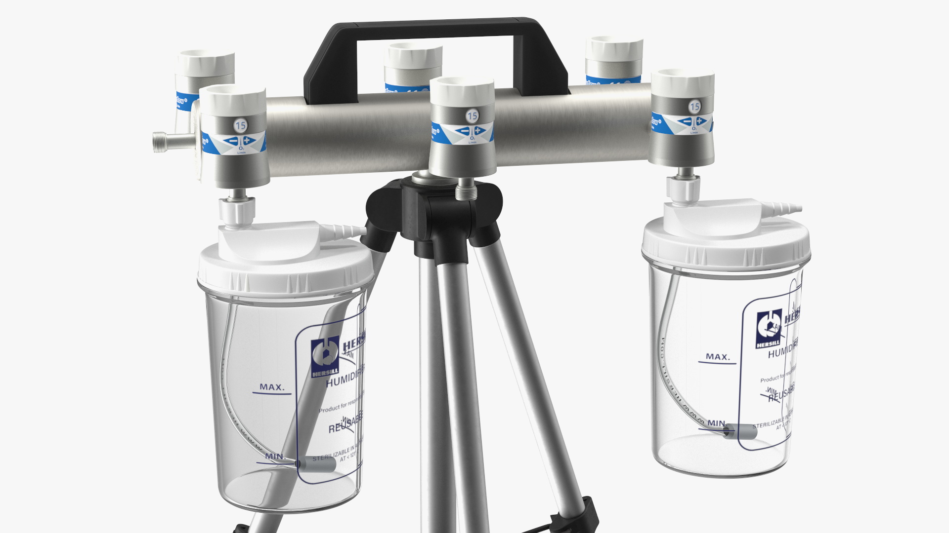 Oxygen Portable System for 6 Patients 3D