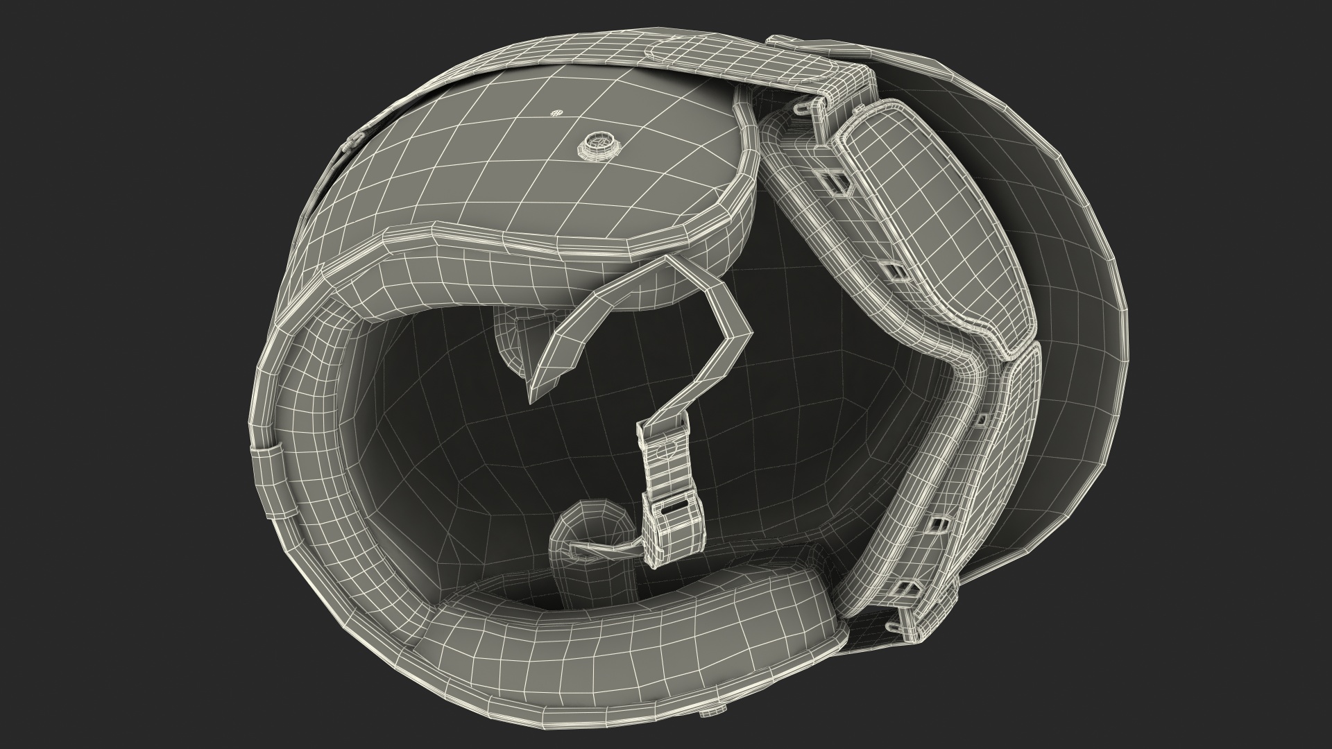 3D Torc Route 66 Helmet with Goggles model