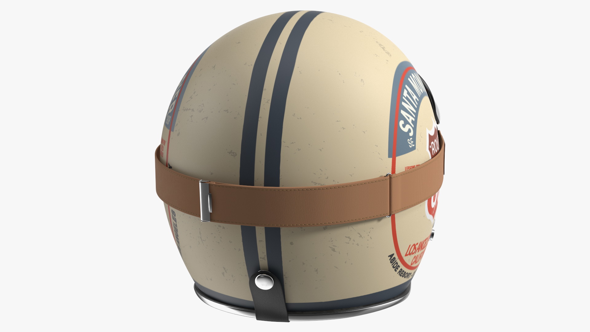 3D Torc Route 66 Helmet with Goggles model