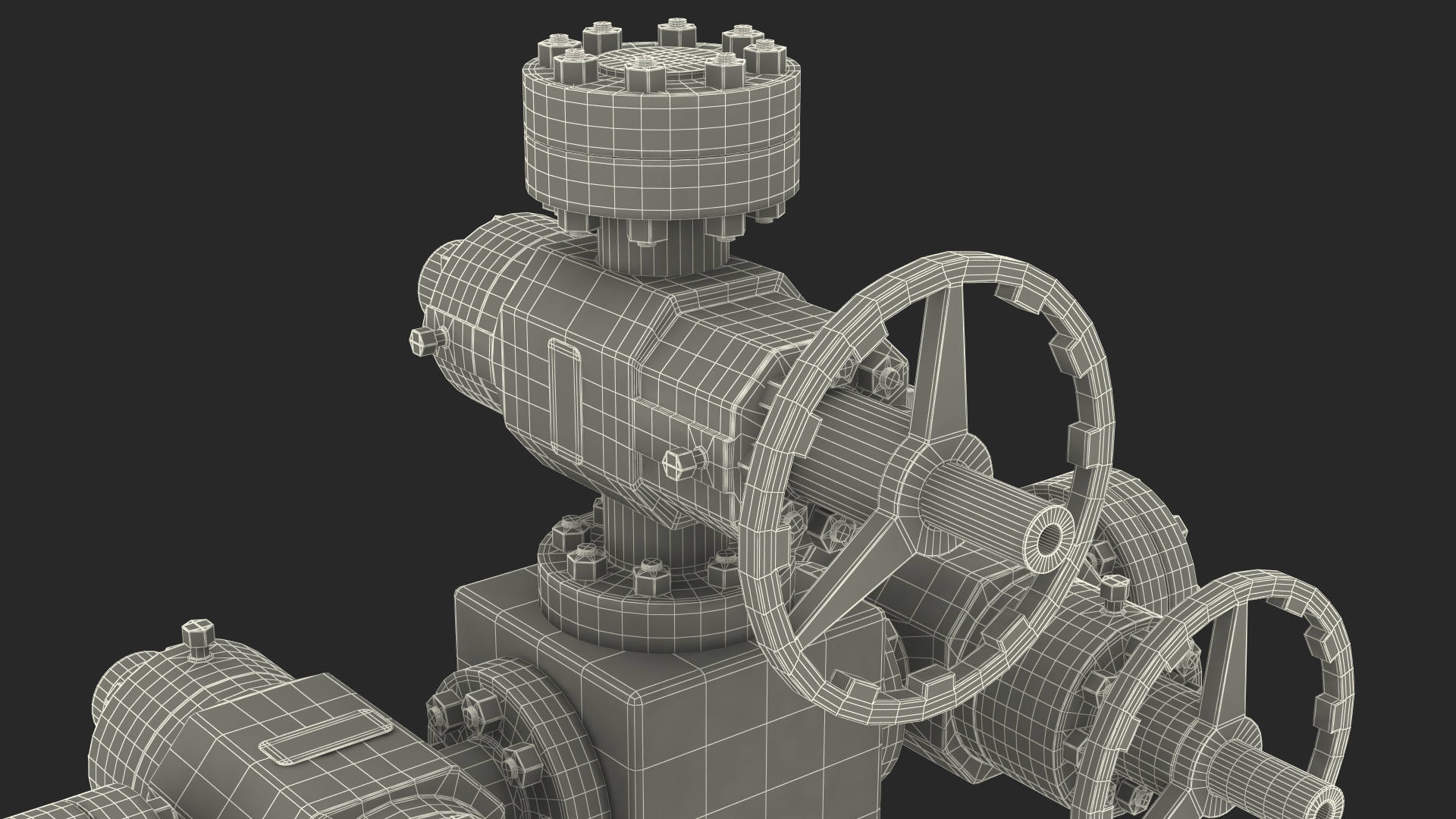 3D Oil Gas Wellhead