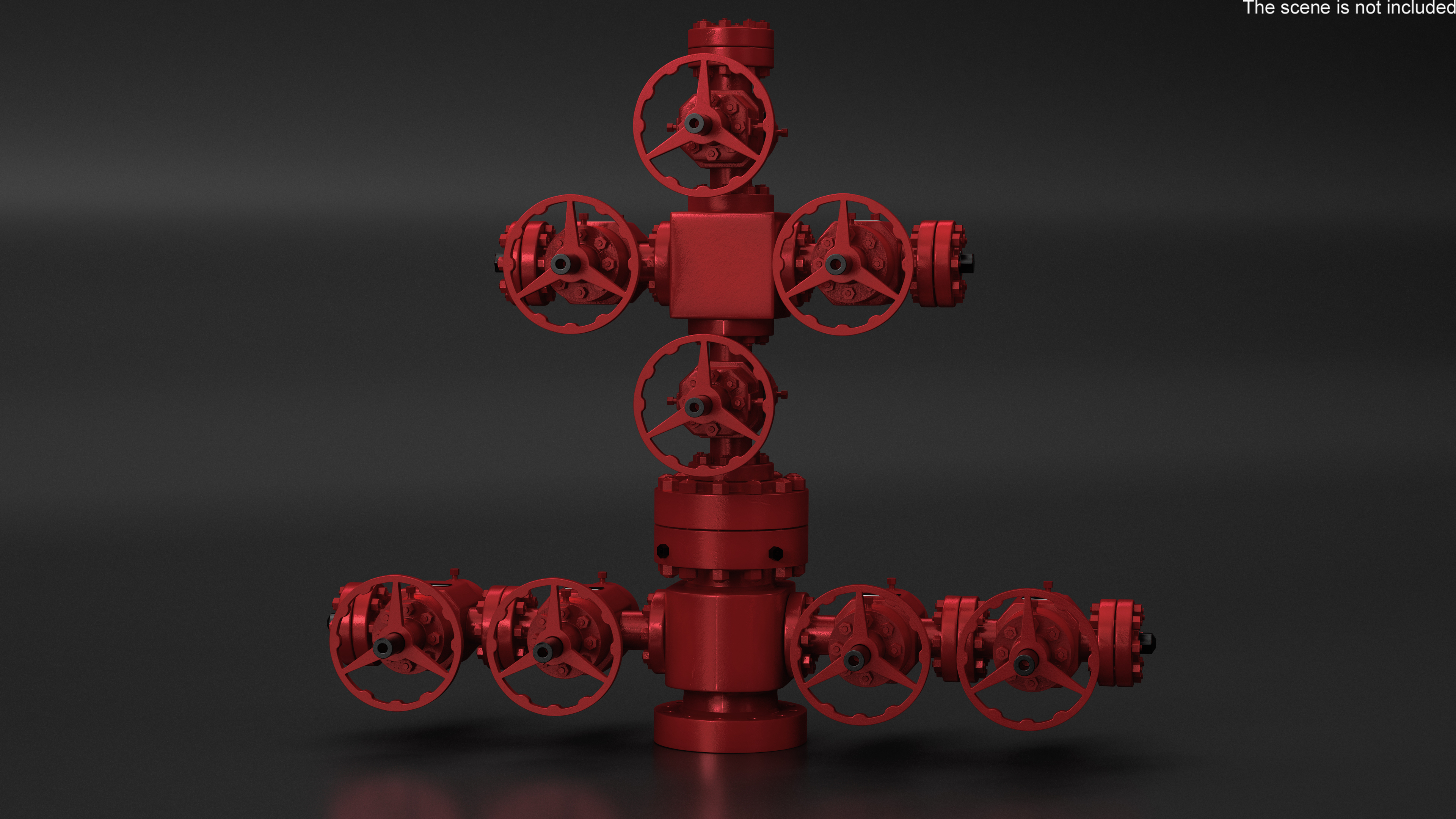3D Oil Gas Wellhead