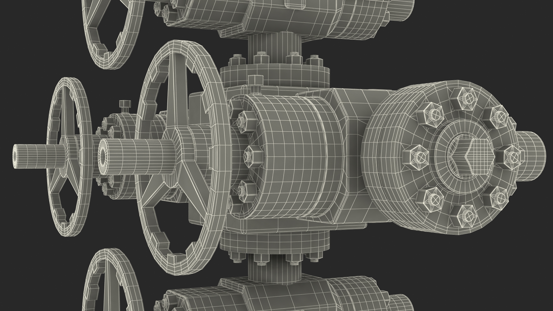 3D Oil Gas Wellhead