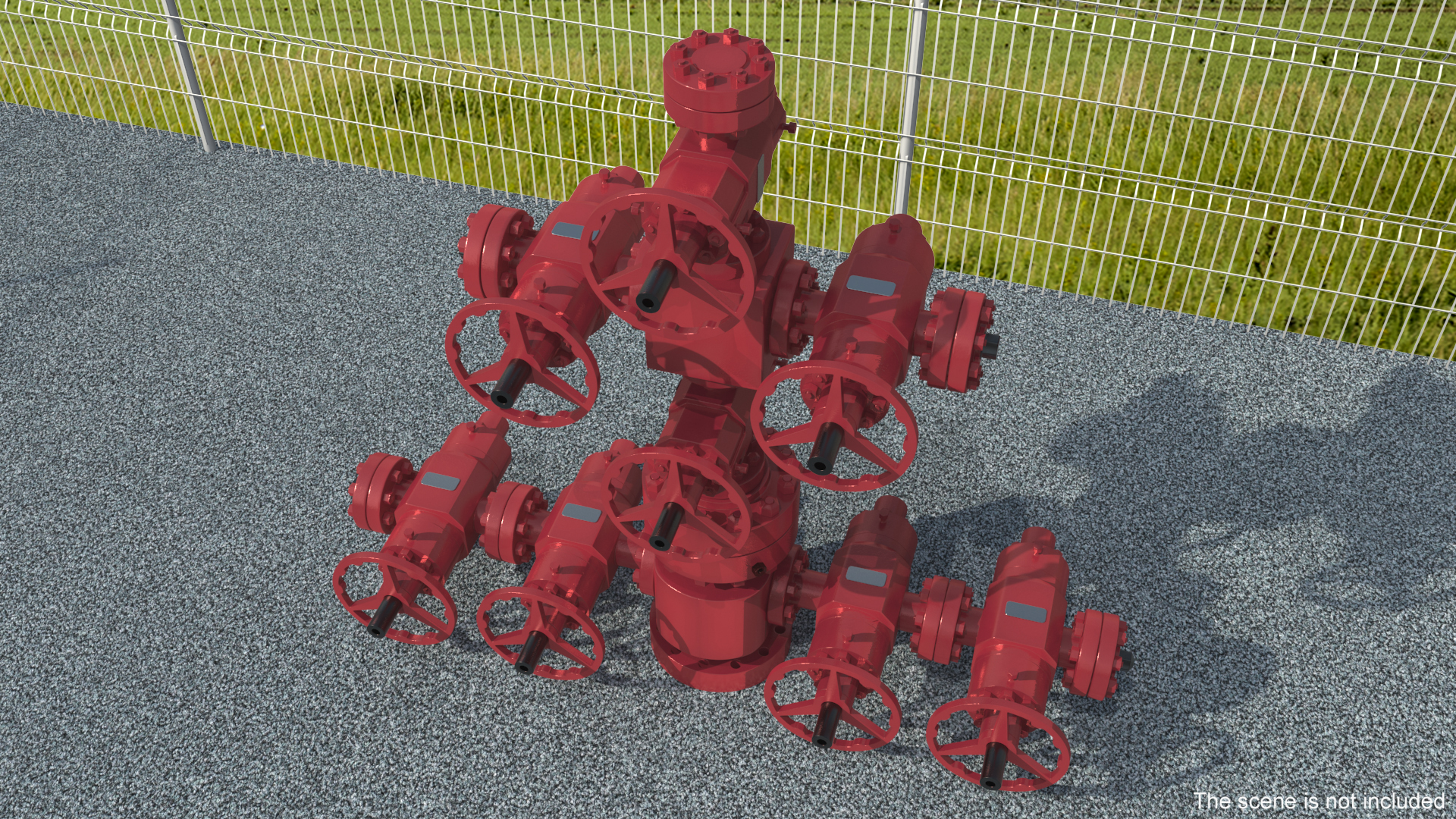 3D Oil Gas Wellhead