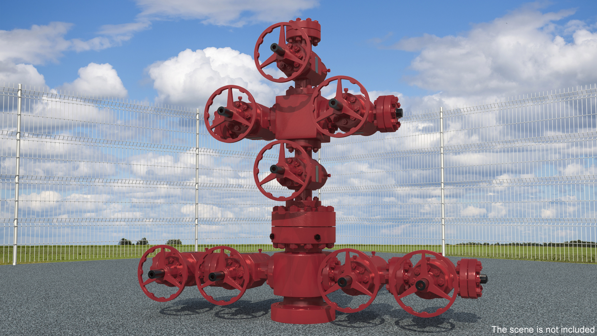 3D Oil Gas Wellhead