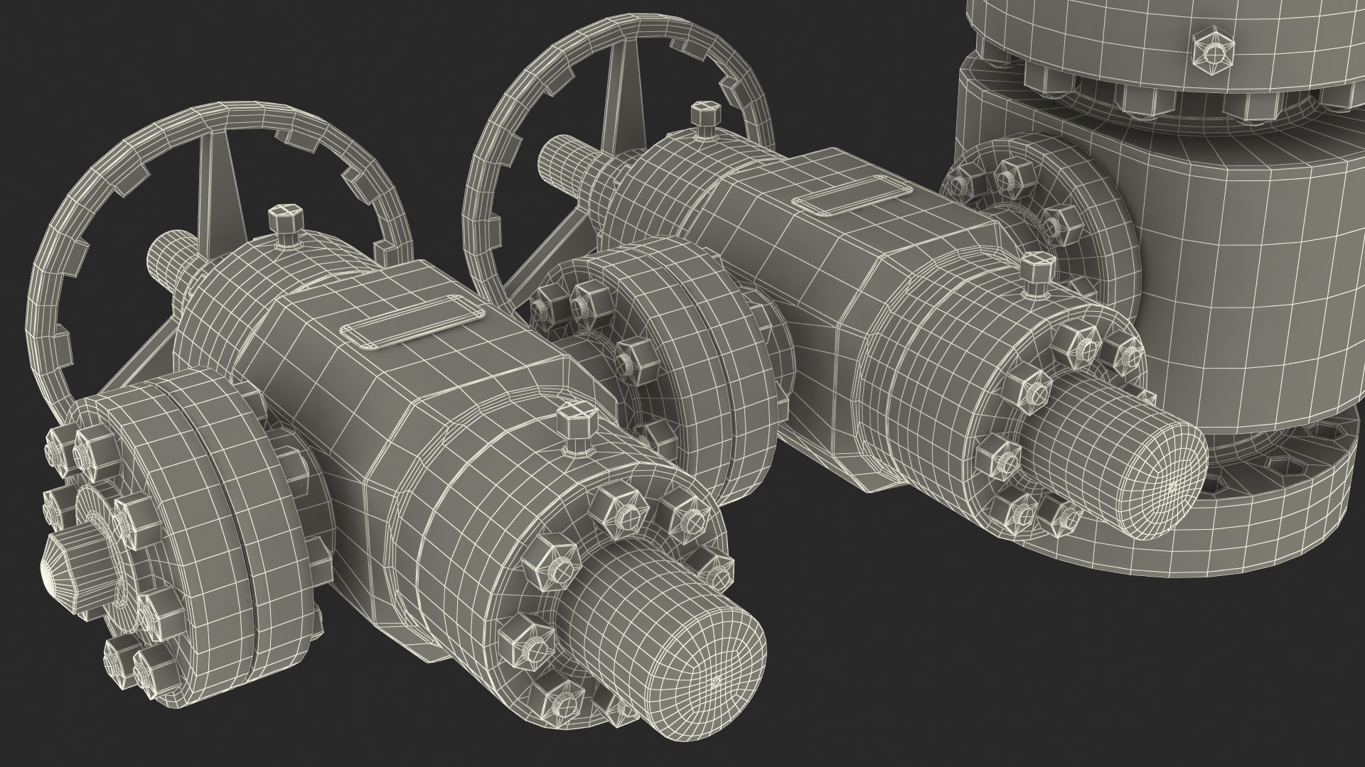 3D Oil Gas Wellhead