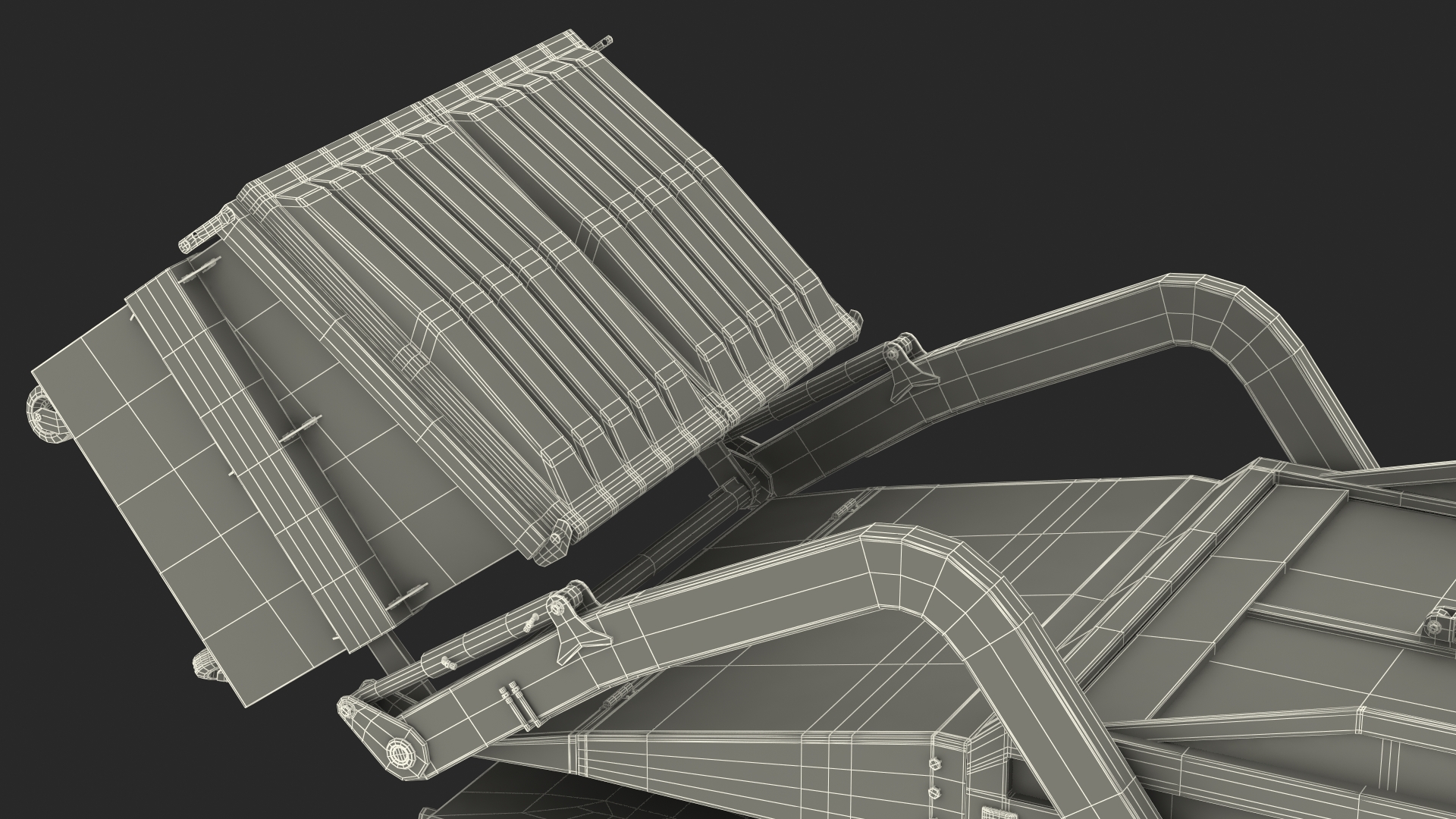 3D model Trash Truck Generic with Dumpster Blue Rigged