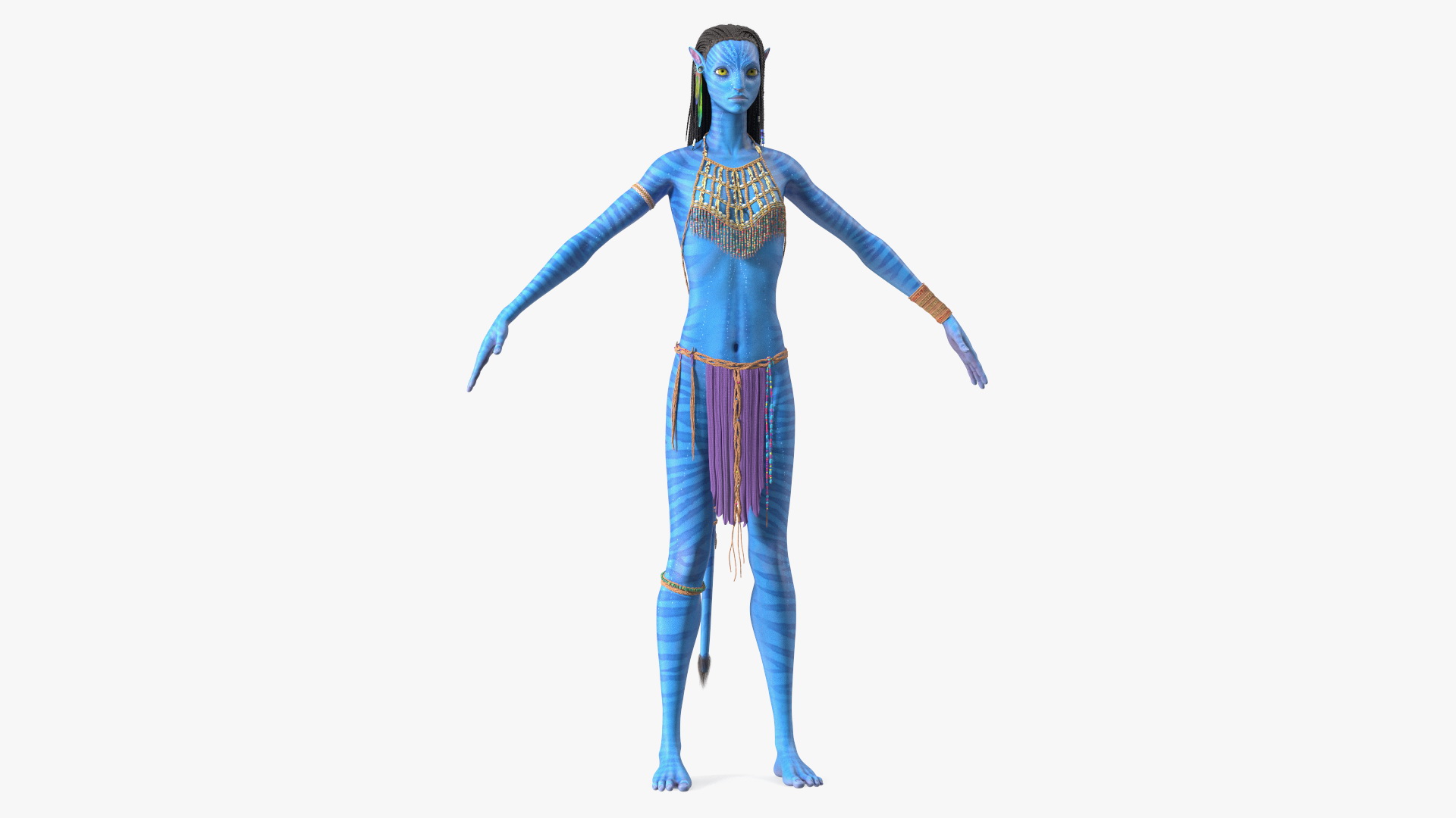 3D model Neytiri Avatar Rigged for Maya